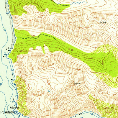 United States Geological Survey Seldovia B-6, AK (1953, 63360-Scale) digital map