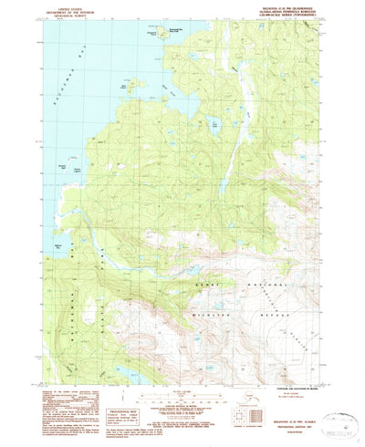 United States Geological Survey Seldovia C-3 NW, AK (1987, 25000-Scale) digital map