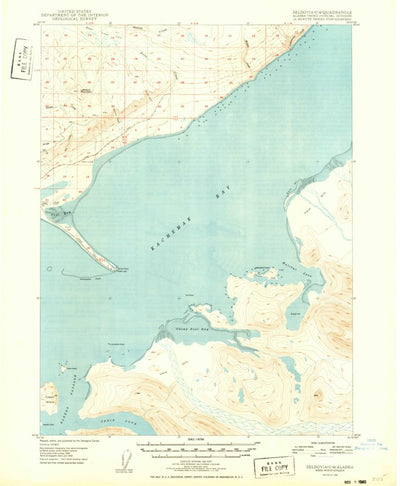 United States Geological Survey Seldovia C-4, AK (1949, 62500-Scale) digital map