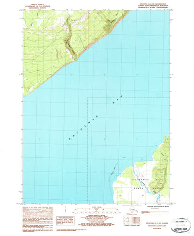 United States Geological Survey Seldovia C-4 NE, AK (1987, 25000-Scale) digital map