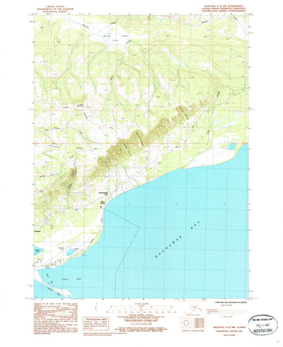 United States Geological Survey Seldovia C-4 NW, AK (1987, 25000-Scale) digital map