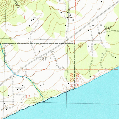 United States Geological Survey Seldovia C-4 NW, AK (1987, 25000-Scale) digital map