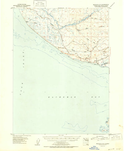 United States Geological Survey Seldovia C-5, AK (1951, 63360-Scale) digital map