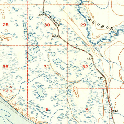 United States Geological Survey Seldovia C-5, AK (1951, 63360-Scale) digital map