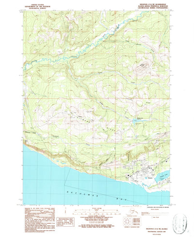 United States Geological Survey Seldovia C-5 NE, AK (1987, 25000-Scale) digital map