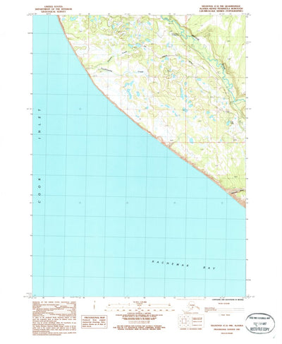 United States Geological Survey Seldovia C-5 NW, AK (1987, 25000-Scale) digital map