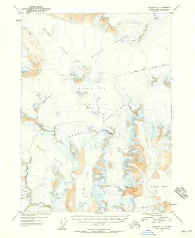 United States Geological Survey Seldovia D-1, AK (1953, 63360-Scale) digital map