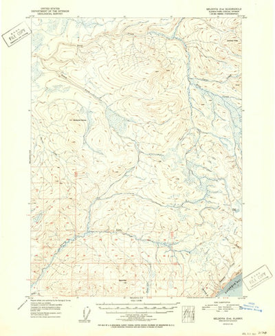 United States Geological Survey Seldovia D-4, AK (1951, 63360-Scale) digital map