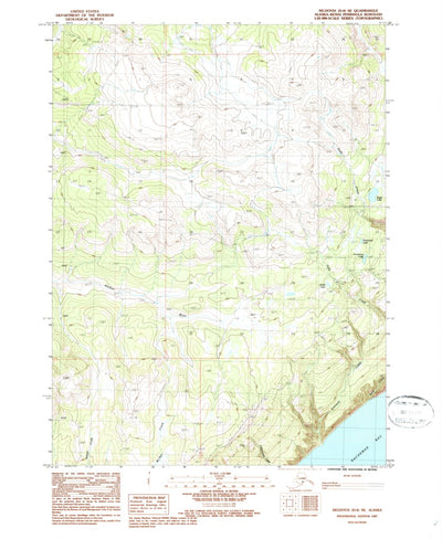 United States Geological Survey Seldovia D-4 SE, AK (1987, 25000-Scale) digital map