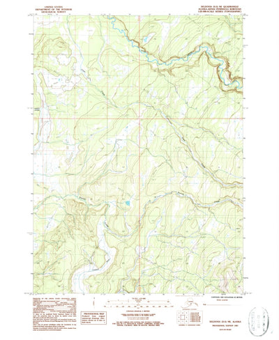 United States Geological Survey Seldovia D-5 NE, AK (1987, 25000-Scale) digital map
