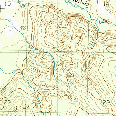 United States Geological Survey Seldovia D-5 NE, AK (1987, 25000-Scale) digital map