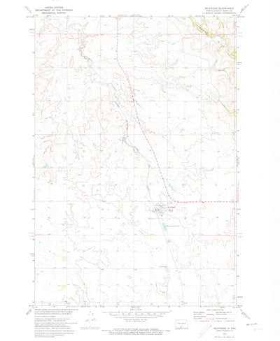 United States Geological Survey Selfridge, ND (1971, 24000-Scale) digital map