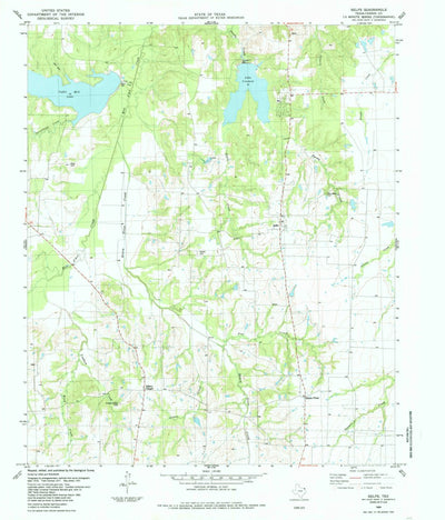 United States Geological Survey Selfs, TX (1984, 24000-Scale) digital map