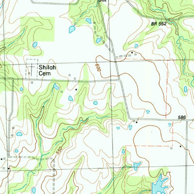United States Geological Survey Selfs, TX (1984, 24000-Scale) digital map