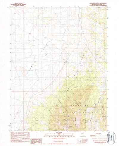United States Geological Survey Seligman Canyon, NV (1990, 24000-Scale) digital map