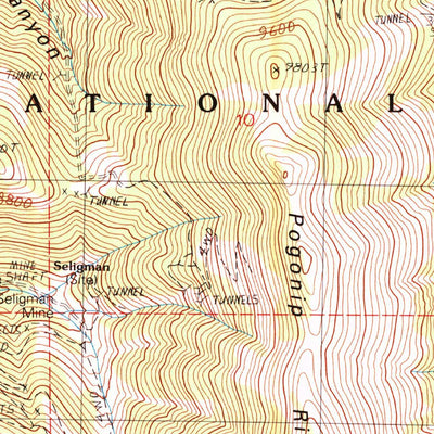 United States Geological Survey Seligman Canyon, NV (1990, 24000-Scale) digital map