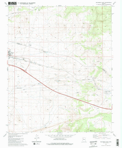 United States Geological Survey Seligman East, AZ (1981, 24000-Scale) digital map
