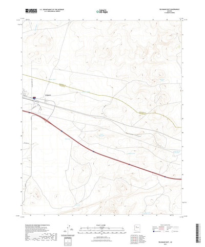 United States Geological Survey Seligman East, AZ (2021, 24000-Scale) digital map