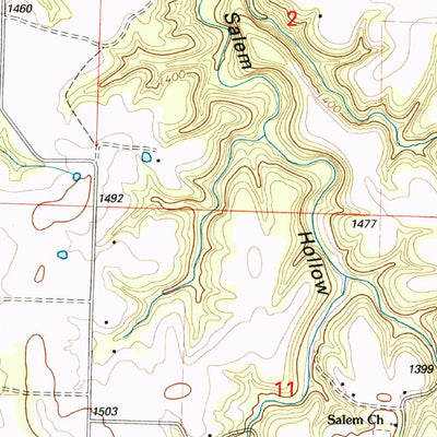 United States Geological Survey Seligman, MO (1999, 24000-Scale) digital map