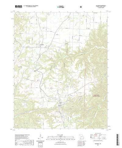 United States Geological Survey Seligman, MO (2021, 24000-Scale) digital map