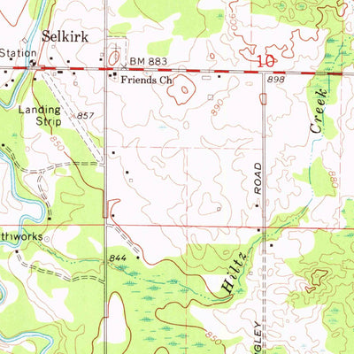 United States Geological Survey Selkirk, MI (1965, 24000-Scale) digital map