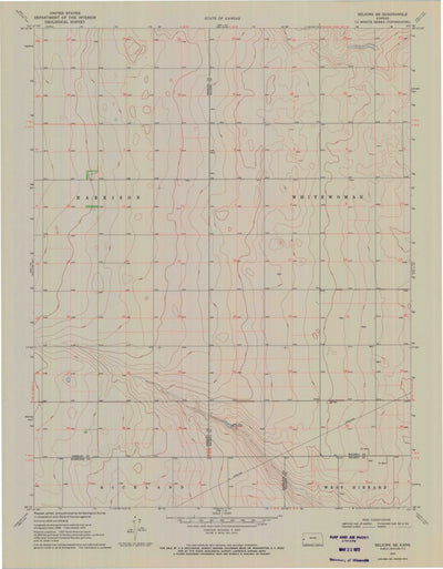 United States Geological Survey Selkirk SE, KS (1970, 24000-Scale) digital map