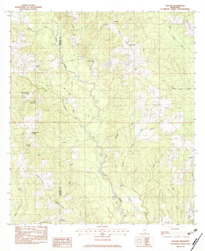 United States Geological Survey Sellers, MS (1982, 24000-Scale) digital map