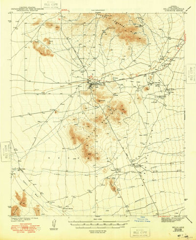 United States Geological Survey Sells, AZ (1943, 62500-Scale) digital map