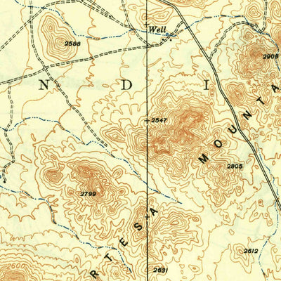 United States Geological Survey Sells, AZ (1943, 62500-Scale) digital map