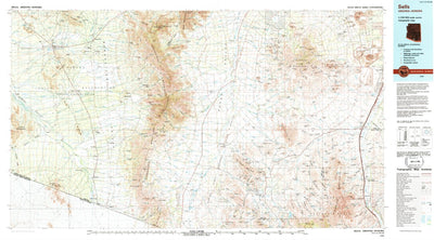 United States Geological Survey Sells, AZ (1994, 100000-Scale) digital map