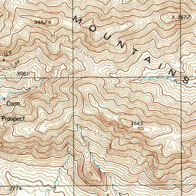 United States Geological Survey Sells East, AZ (1996, 24000-Scale) digital map