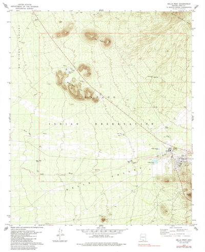 United States Geological Survey Sells West, AZ (1979, 24000-Scale) digital map