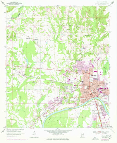United States Geological Survey Selma, AL (1958, 24000-Scale) digital map