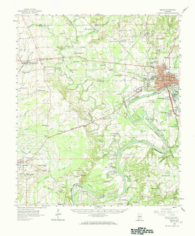 United States Geological Survey Selma, AL (1958, 62500-Scale) digital map