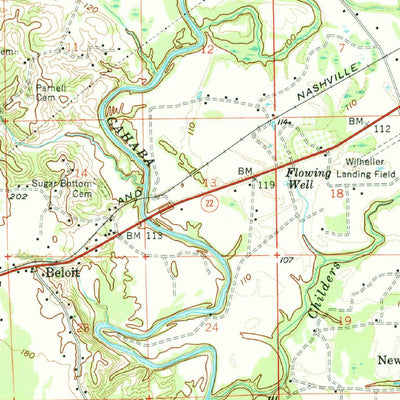 United States Geological Survey Selma, AL (1958, 62500-Scale) digital map