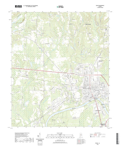 United States Geological Survey Selma, AL (2020, 24000-Scale) digital map