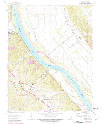 United States Geological Survey Selma, MO-IL (1964, 24000-Scale) digital map