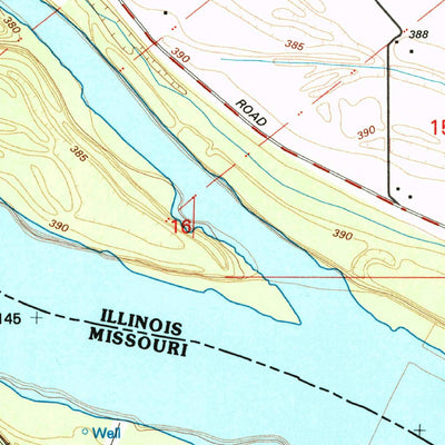 United States Geological Survey Selma, MO-IL (1993, 24000-Scale) digital map