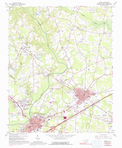 United States Geological Survey Selma, NC (1964, 24000-Scale) digital map