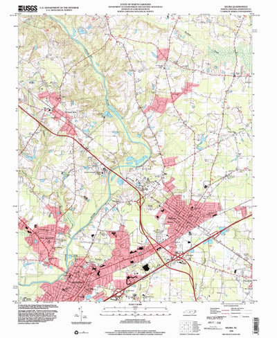 United States Geological Survey Selma, NC (1998, 24000-Scale) digital map
