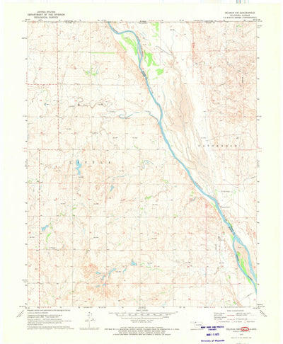 United States Geological Survey Selman NW, OK-KS (1970, 24000-Scale) digital map