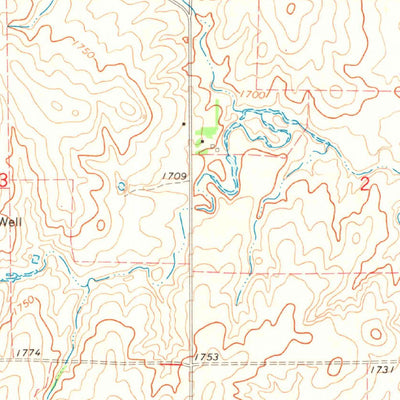 United States Geological Survey Selman NW, OK-KS (1970, 24000-Scale) digital map