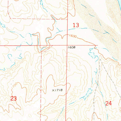 United States Geological Survey Selman SE, OK (1971, 24000-Scale) digital map