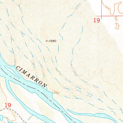 United States Geological Survey Selman SE, OK (1971, 24000-Scale) digital map
