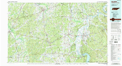 United States Geological Survey Selmer, TN-AL (1986, 100000-Scale) digital map