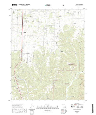 United States Geological Survey Selmore, MO (2021, 24000-Scale) digital map