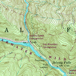 United States Geological Survey Selway Falls, ID (1966, 24000-Scale) digital map