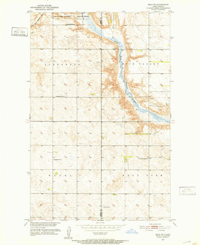 United States Geological Survey Selz NE, ND (1951, 24000-Scale) digital map