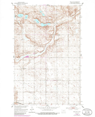 United States Geological Survey Selz NW, ND (1951, 24000-Scale) digital map