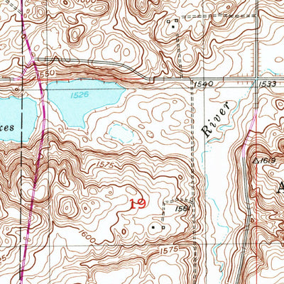 United States Geological Survey Selz NW, ND (1951, 24000-Scale) digital map